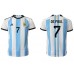 Cheap Argentina Rodrigo de Paul #7 Home Football Shirt World Cup 2022 Short Sleeve